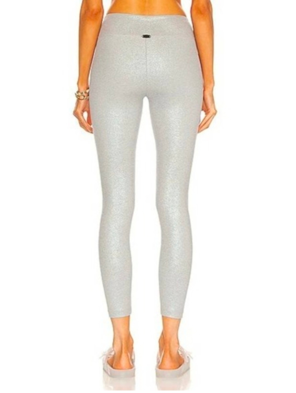 KORAL Drive High Rise Foil Rib Leggings | Abolone Shell | Size M